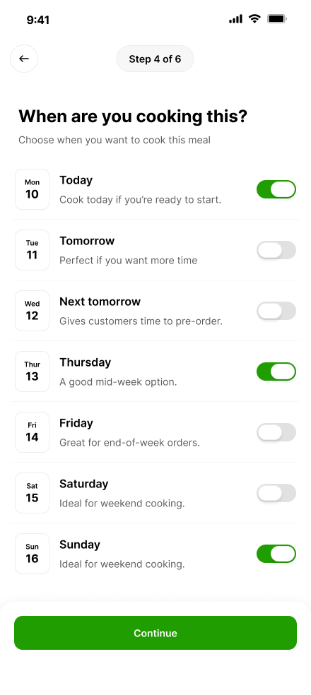 App screen 9